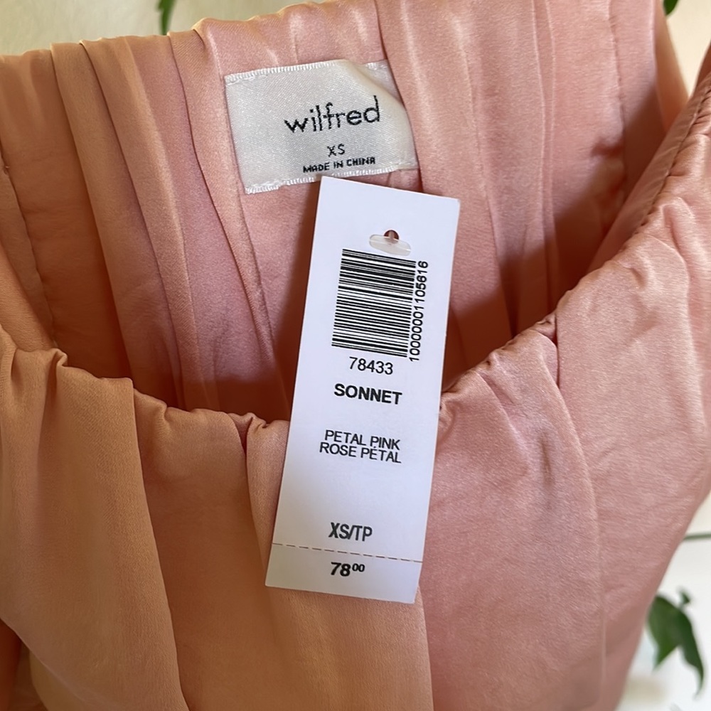 Wilfred sonnet blouse in petal pink size xsmall - Picture 2 of 4